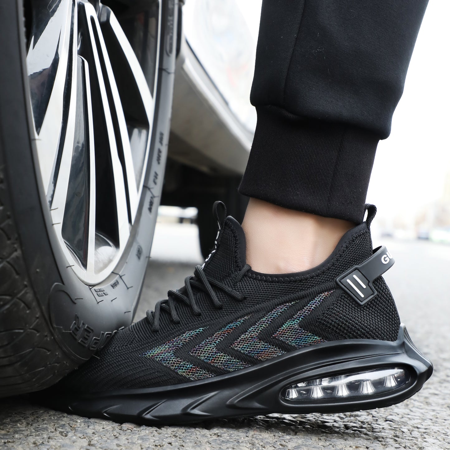 Lightweight Breathable Composite Toe Work Shoes Mesh