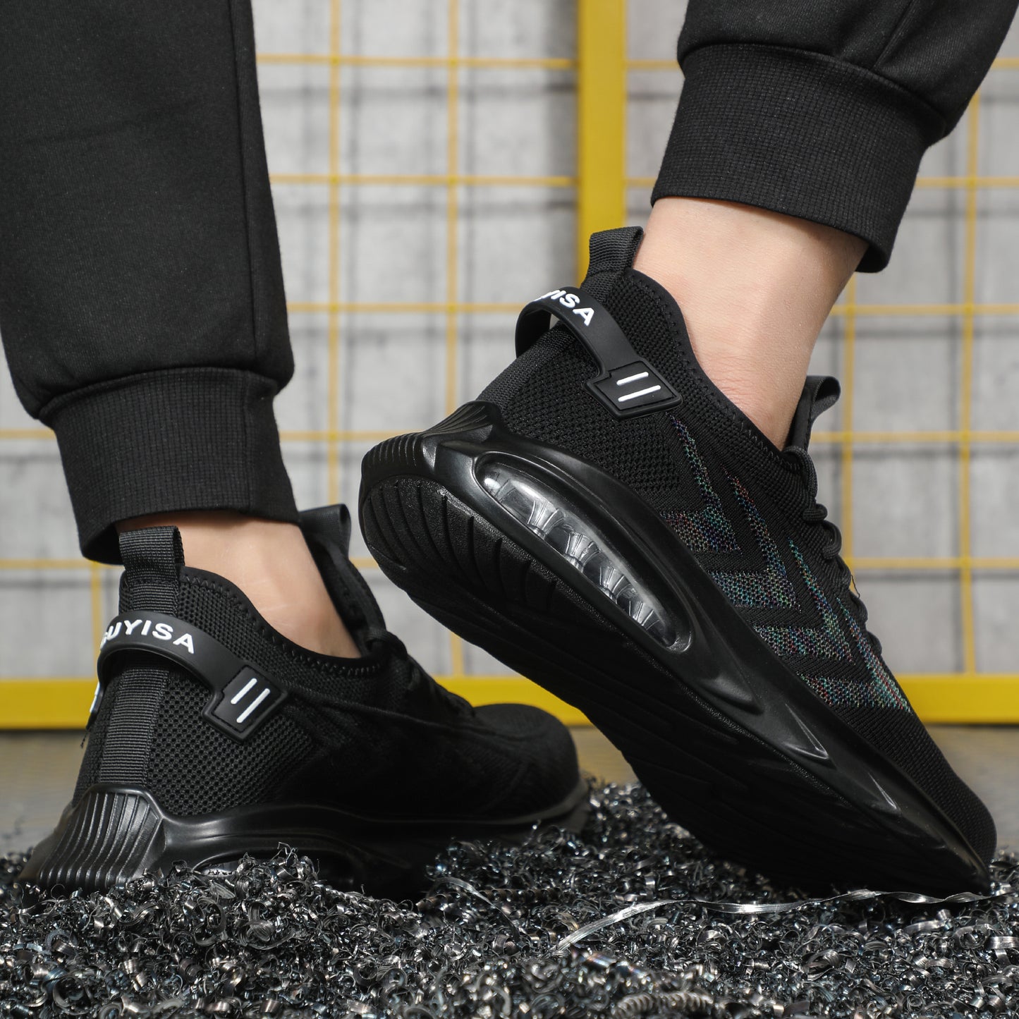 Lightweight Breathable Composite Toe Work Shoes Mesh