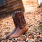 Men's Cowhide Square Toe Western Cowboy Boots