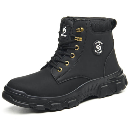 Men's Construction Steel Toe Work Boots Puncture Proof