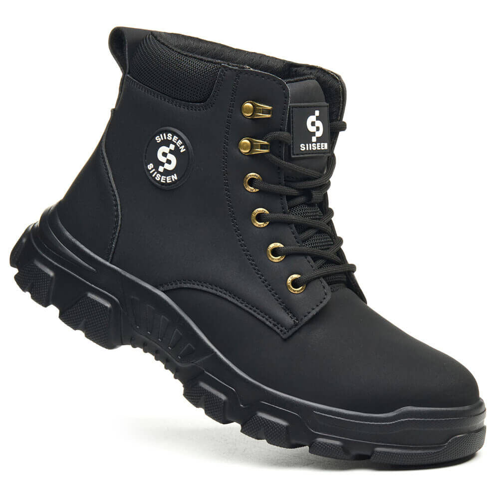 Men's Construction Steel Toe Work Boots Puncture Proof