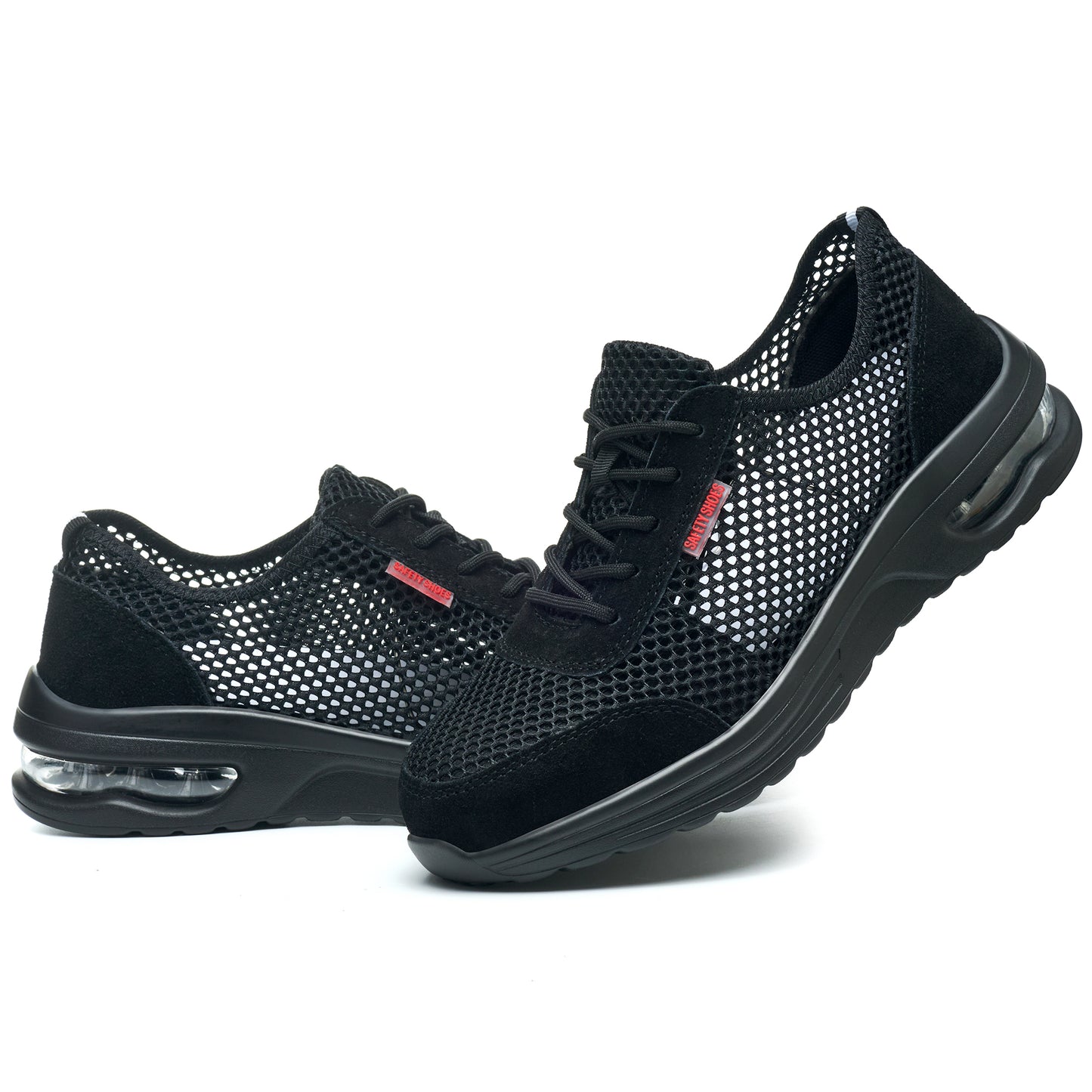 Men's Summer Steel Toe Safety Shoes With Breathable Mesh