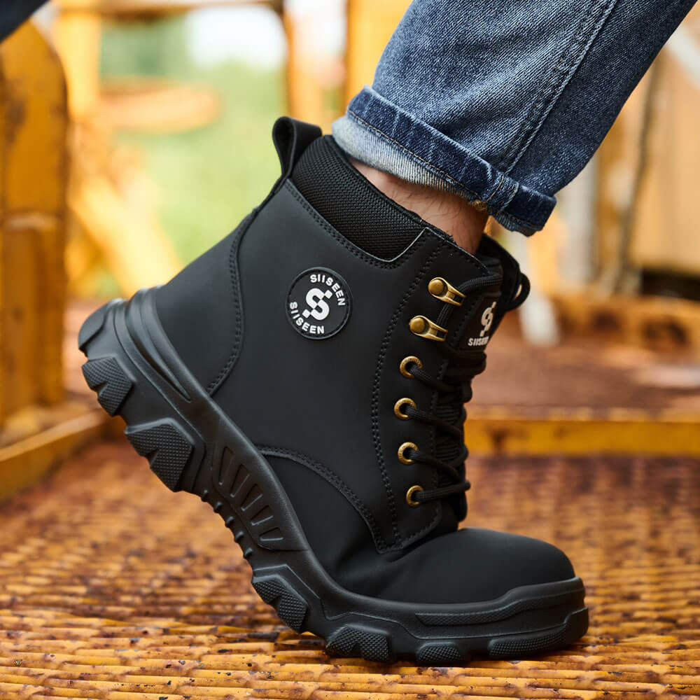 Insulated Warm Steel Toe Boots Puncture Proof