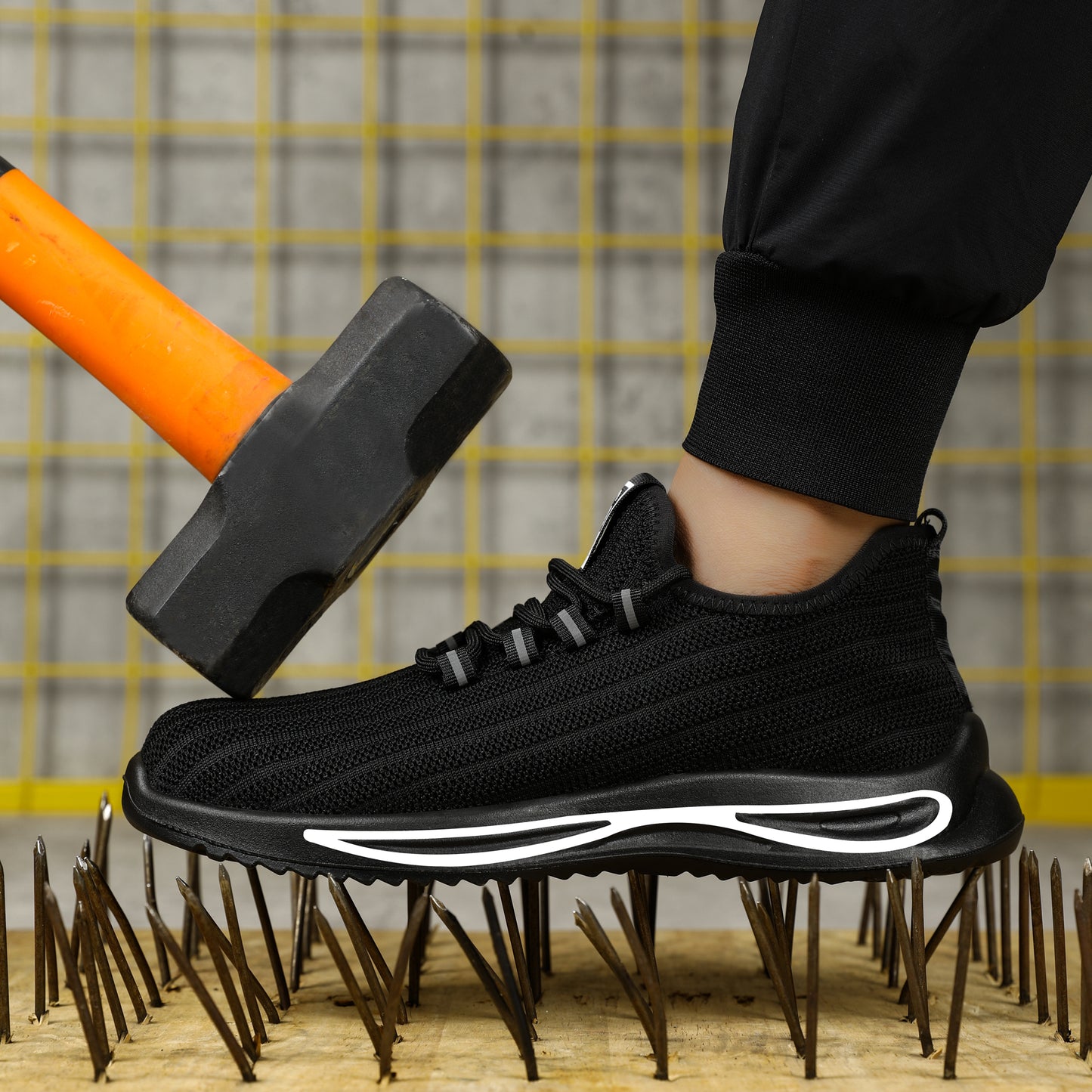 Most Breathable Steel Toe Mesh Safety Shoes Puncture Proof