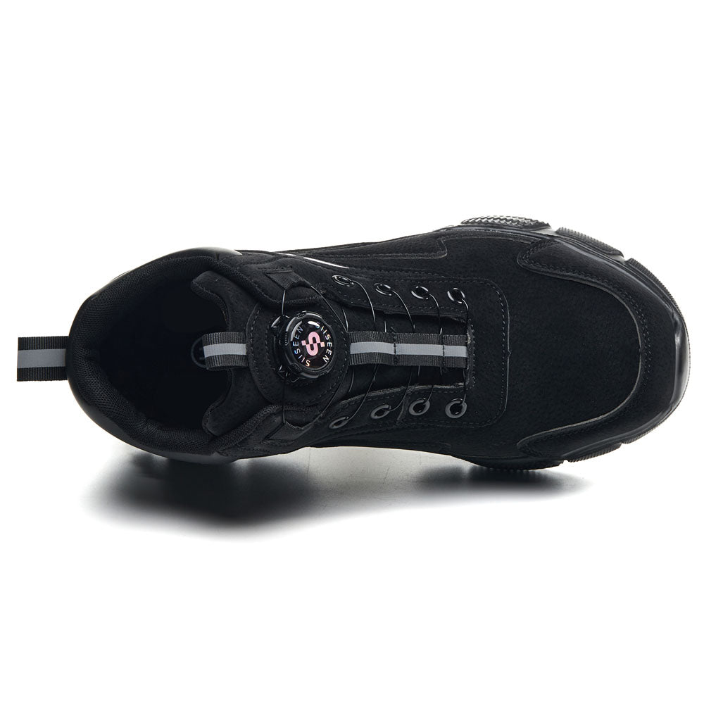 No Tie Steel Toe Work Boots For Men