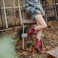 Pink Square Toe Cowgirl Boots – Fashionable Comfort for Women
