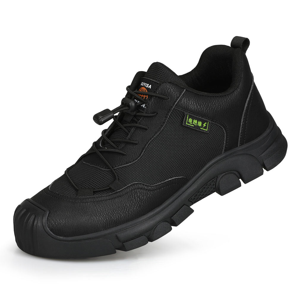 Quick Lace Composite Toe Work Shoes Puncture Proof