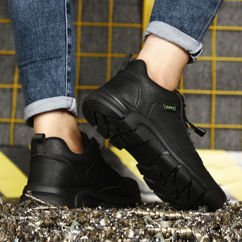 Quick Lace Composite Toe Work Shoes Puncture Proof
