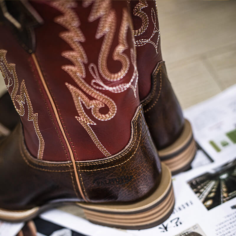 Red Leather Cowboy Boots for Women Comfortable Stylish Western Boots