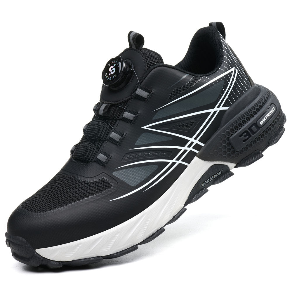 Comfortable Steel Toe Shoes Anti Smashing Black