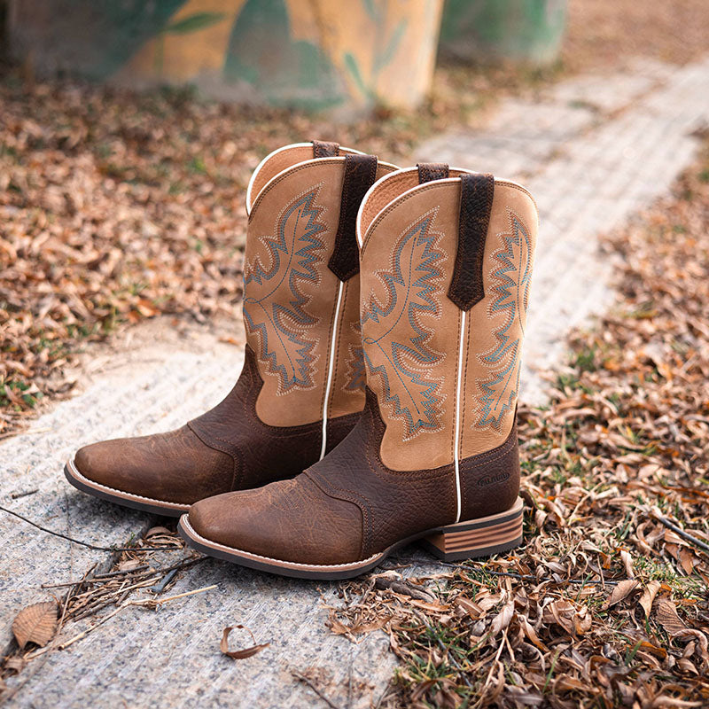 Stylish Embroidered Men’s Western Cowboy Boots Heritage Roughstock