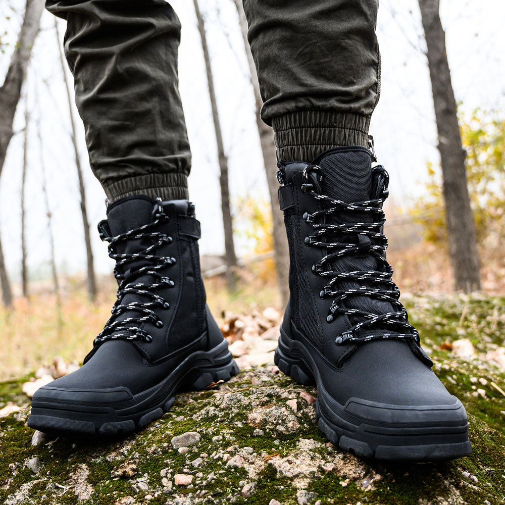 Stylish High Top Steel Toe Boots for Men