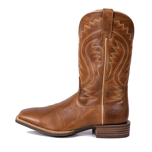 Traditional Men’s Western Cowboy Boots Square Toe