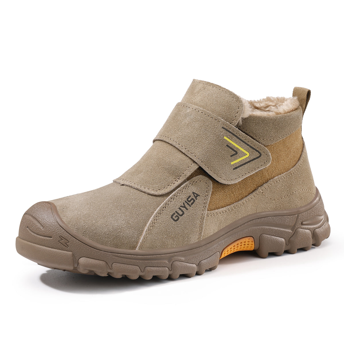 Warm Lined Slip On Steel Toe Work Shoes