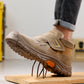 Warm Lined Slip On Steel Toe Work Shoes