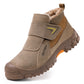 Warm Lined Slip On Steel Toe Work Shoes