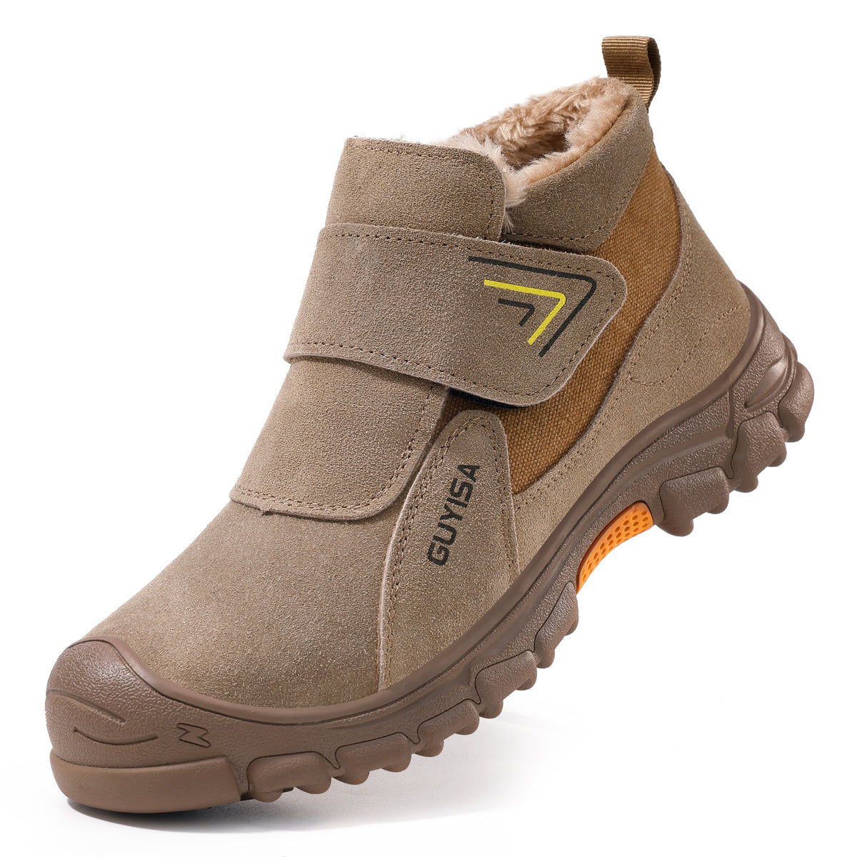 Warm Lined Slip On Steel Toe Work Shoes
