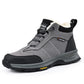 Warm Wool Lined High Top Steel Toe Work Boots