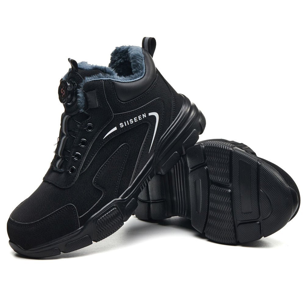Men’s Winter Insulated Steel Toe Safety Work Boots