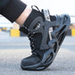 DS0203 Comfortable Steel Toe High Top Sneakers Black