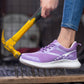 DS108 Lightweight Breathable Women's Steel Toe Shoes Purple