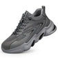 DS1120 Lightweight Breathable Steel Toe Work Shoes Gray