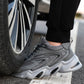 DS1120 Lightweight Breathable Steel Toe Work Shoes Gray