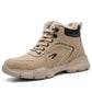 DS9193 Warmest Winter Steel Toe Work Boots Khaki